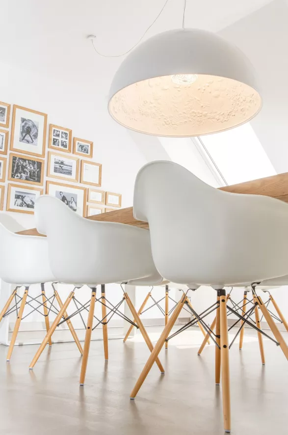 Vitra Eames DAW Stoel Geelachtig Esdoorn Onderstel, Wit 13 Vitra Eames DAW Stoel Geelachtig Esdoorn Onderstel, Wit - Afbeelding 13