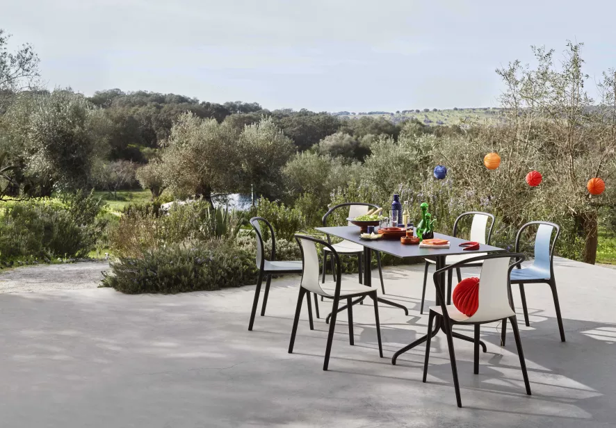 Vitra Belleville Armchair Stoel Diepzwart 11 Vitra Belleville Armchair Stoel Diepzwart - Afbeelding 11