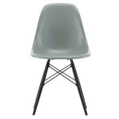 Vitra Eames DSW Fiberglass Stoel Esdoorn Zwart, Sea Foam Green