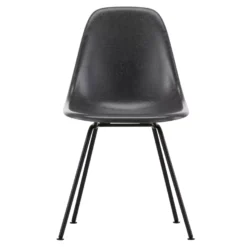 Vitra Eames DSX Fiberglass Stoel Zwart Onderstel, Elephant Hide Grey