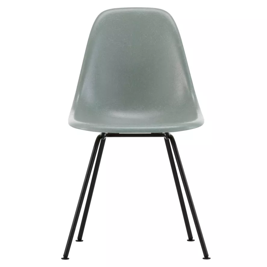 Vitra Eames DSX Fiberglass Stoel Zwart Onderstel, Navy Blue 6 Vitra Eames DSX Fiberglass Stoel Zwart Onderstel, Navy Blue - Afbeelding 6