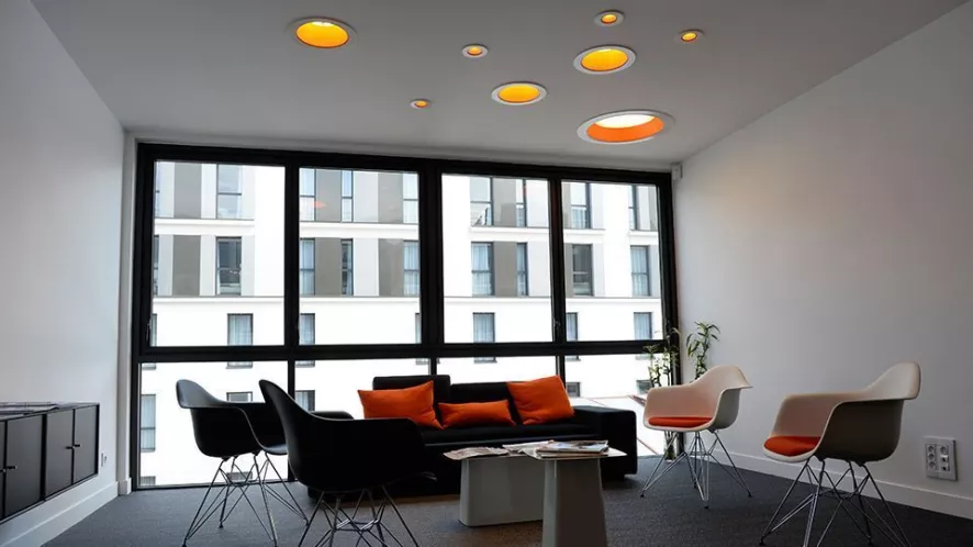 Vitra Polder Compact Bank Blauw Armleuning Rechts 20 Vitra Polder Compact Bank Blauw Armleuning Rechts - Afbeelding 20