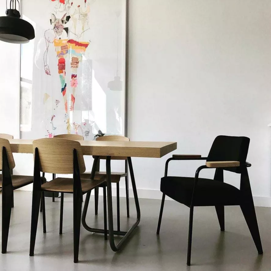 Vitra Standard SP Stoel Shell Warmgrey, Base Gris Vermeer 15 Vitra Standard SP Stoel Shell Warmgrey, Base Gris Vermeer - Afbeelding 15