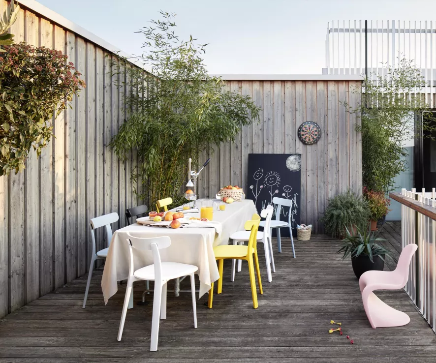 Vitra Panton Junior Kinderstoel Pale Rose 5 Vitra Panton Junior Kinderstoel Pale Rose - Afbeelding 5