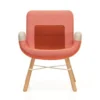 Vitra East River Chair Fauteuil Stofmix Rood