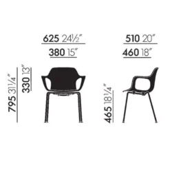 Vitra Hal Armchair Tube Stoel Met Verchroomd Onderstel Oranje -Vitra Verkoopwinkel x886x886 vit hal armchair tube afmetingen 600x600.jpg.pagespeed.ic .8xaV1kJcel