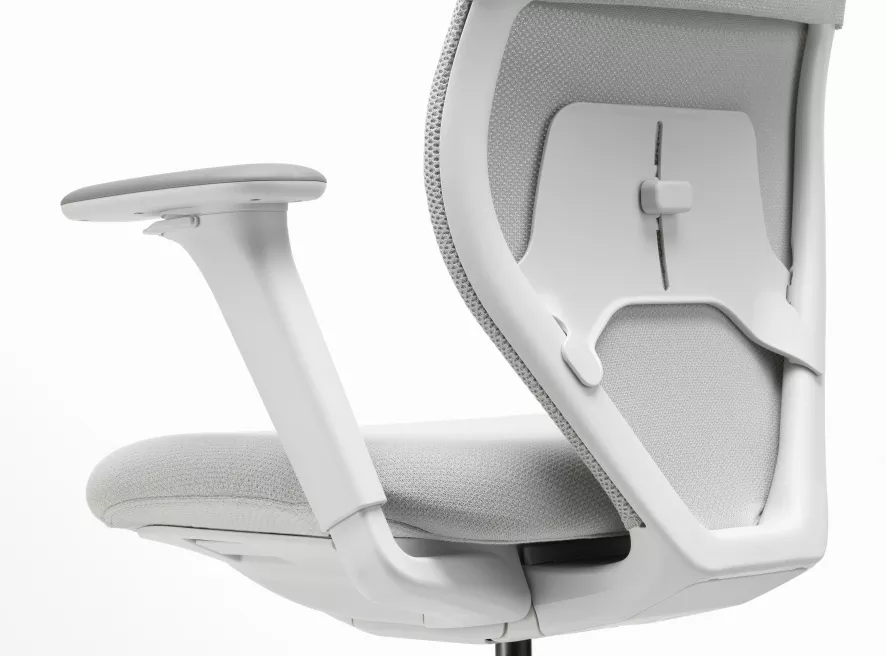 Vitra ACX Mesh 3D Bureaustoel Grijs Onderstel Dark Blue 8 Vitra ACX Mesh 3D Bureaustoel Grijs Onderstel Dark Blue - Afbeelding 8