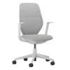 Vitra ACX Mesh Fixed Bureaustoel Grijs Onderstel Stone Grey