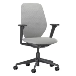 Vitra ACX Soft 3D Bureaustoel Zwart Onderstel Stone Grey
