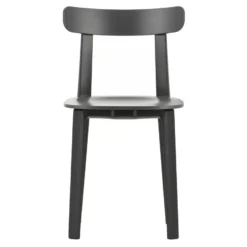 Vitra All Plastic Stoel Dark Grey Viltglijder