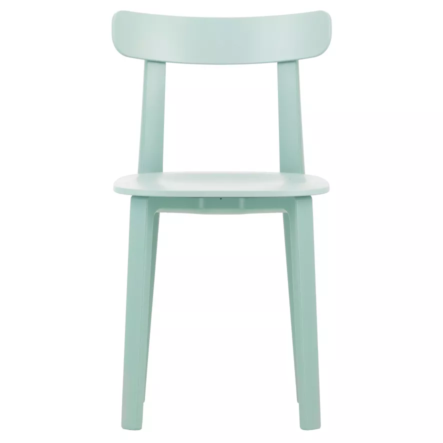 Vitra All Plastic Stoel Ice Grey Viltglijder 3 Vitra All Plastic Stoel Ice Grey Viltglijder - Afbeelding 3