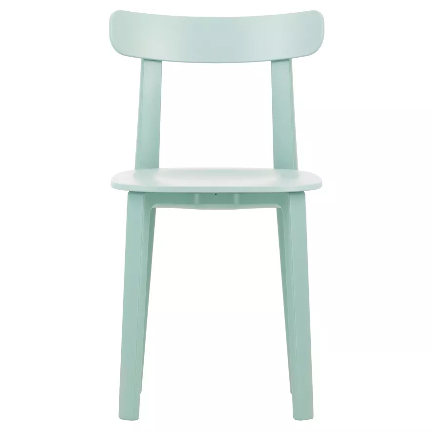 Vitra All Plastic Stoel Ice Grey Viltglijder 1 Vitra All Plastic Stoel Ice Grey Viltglijder