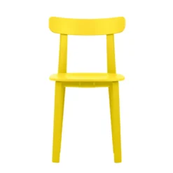 Vitra All Plastic Stoel Met Viltglijders Buttercup