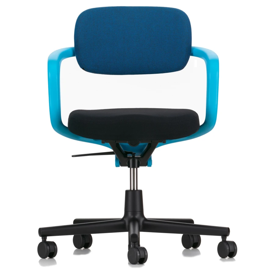 Vitra Allstar Bureaustoel Zachte Wielen Witte Armleuning Nero Rugleuning 2 Vitra Allstar Bureaustoel Zachte Wielen Witte Armleuning Nero Rugleuning - Afbeelding 2