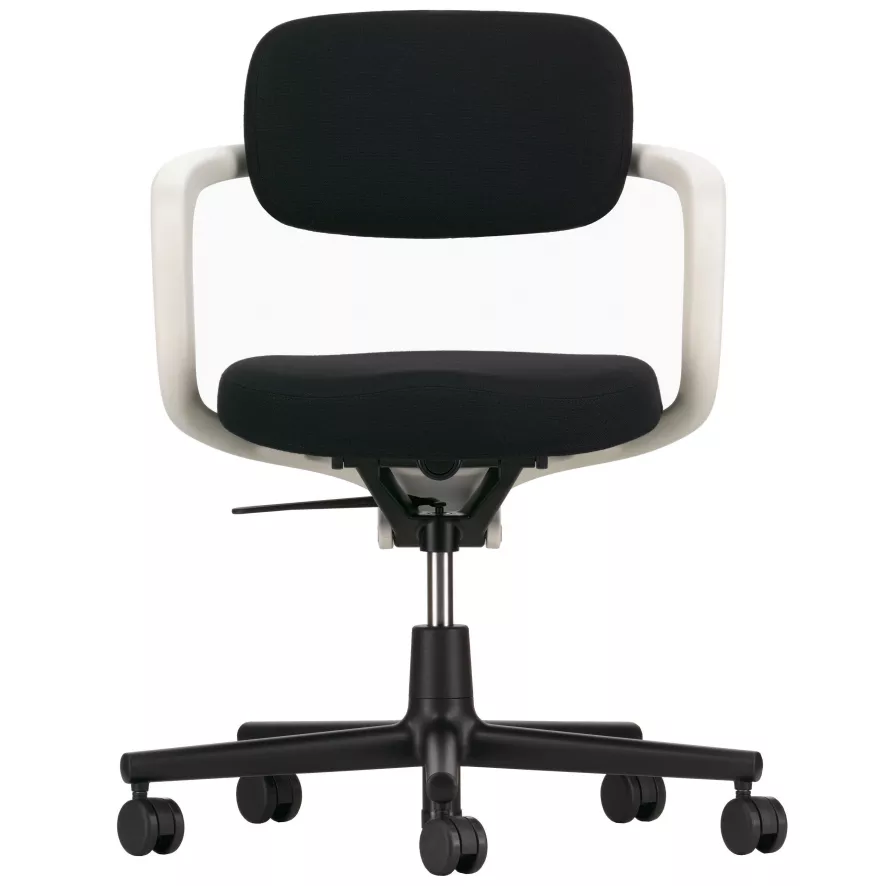 Vitra Allstar Bureaustoel Zachte Wielen Witte Armleuning Nero Rugleuning 1 Vitra Allstar Bureaustoel Zachte Wielen Witte Armleuning Nero Rugleuning