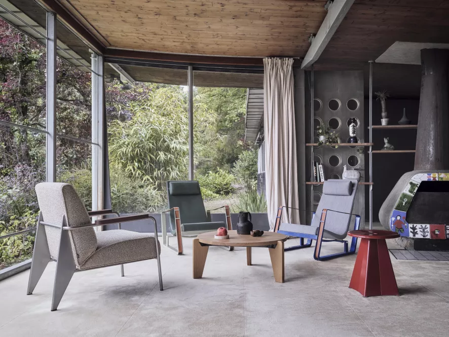 Vitra Cité Fauteuil Mello Canary, Japanese Red Base 11 Vitra Cité Fauteuil Mello Canary, Japanese Red Base - Afbeelding 11