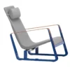 Vitra Cité Fauteuil Tress Pebble Melange, Prouve Bleu Marcoule