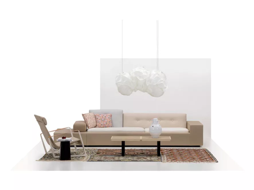 Vitra Cité Fauteuil Mello Canary, Japanese Red Base 3 Vitra Cité Fauteuil Mello Canary, Japanese Red Base - Afbeelding 3