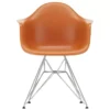 Vitra Eames DAR Stoel Verchroomd Onderstel, Rusty Orange