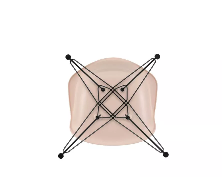 Vitra Eames DAR Stoel Zwart Gepoedercoat Onderstel, Mosterdgeel 5 Vitra Eames DAR Stoel Zwart Gepoedercoat Onderstel, Mosterdgeel - Afbeelding 5