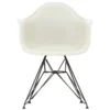 Vitra Eames DAR Stoel Zwart Gepoedercoat Onderstel, Pebble