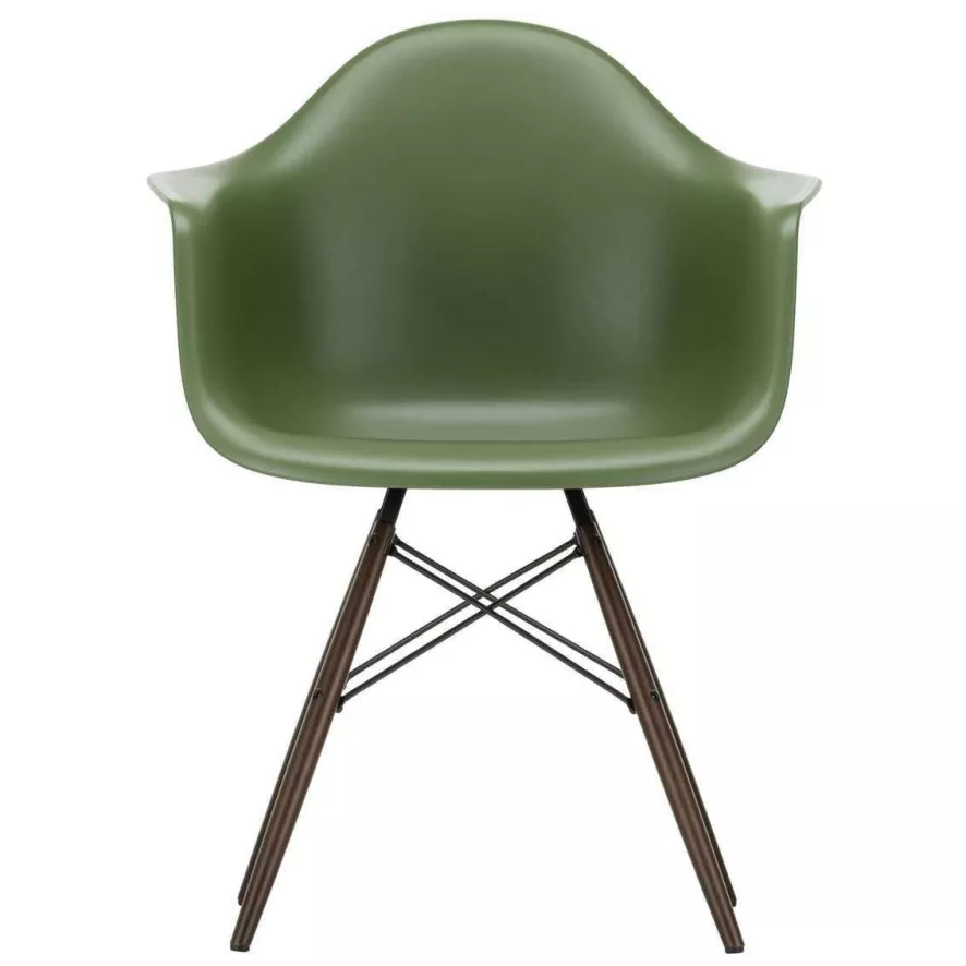Vitra Eames DAW Stoel Donker Esdoorn Onderstel, Forest 1 Vitra Eames DAW Stoel Donker Esdoorn Onderstel, Forest