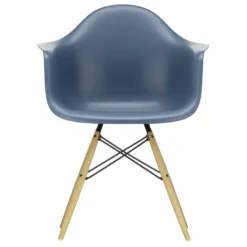 Vitra Eames DAW Stoel Essen Onderstel, Zeeblauw