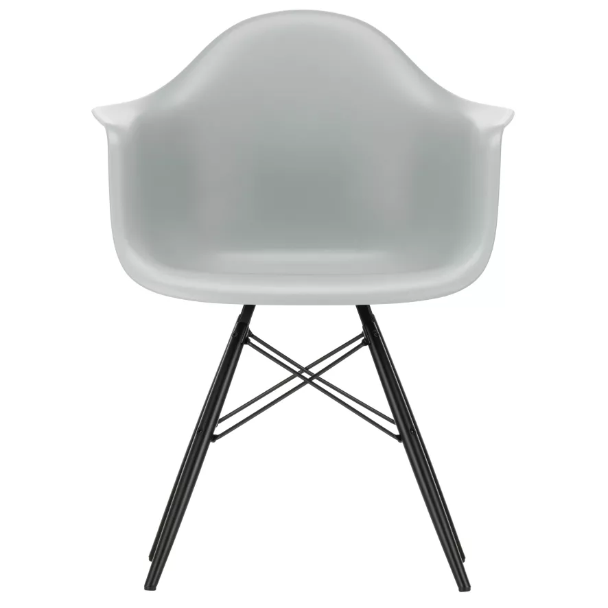 Vitra Eames DAW Stoel Zwart Esdoorn Onderstel, Diepzwart 2 Vitra Eames DAW Stoel Zwart Esdoorn Onderstel, Diepzwart - Afbeelding 2