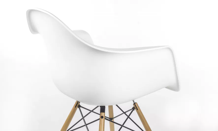Vitra Eames DAW Stoel Geelachtig Esdoorn Onderstel, Wit 9 Vitra Eames DAW Stoel Geelachtig Esdoorn Onderstel, Wit - Afbeelding 9
