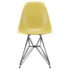Vitra Eames DSR Fiberglass Stoel Zwart Onderstel, Light Ochre