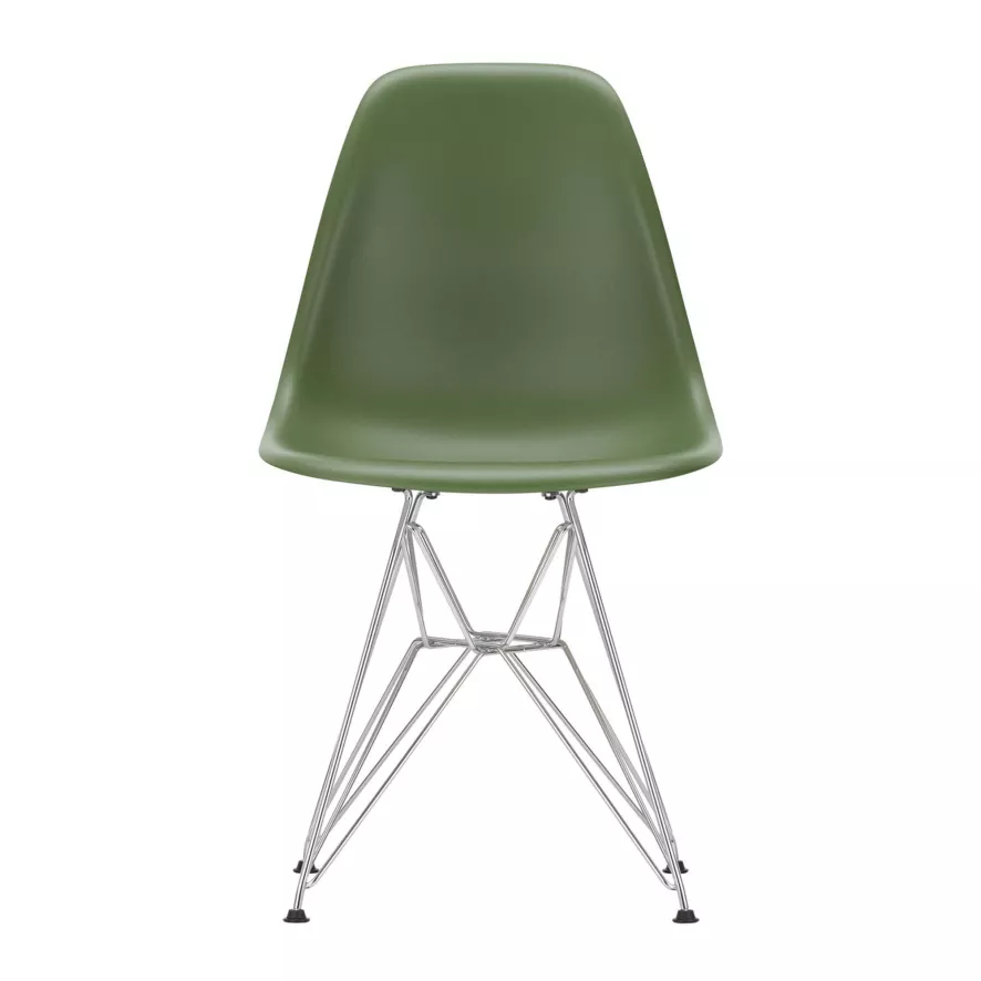 Vitra Eames DSR Stoel Verchroomd Onderstel, Rusty Orange 3 Vitra Eames DSR Stoel Verchroomd Onderstel, Rusty Orange - Afbeelding 3