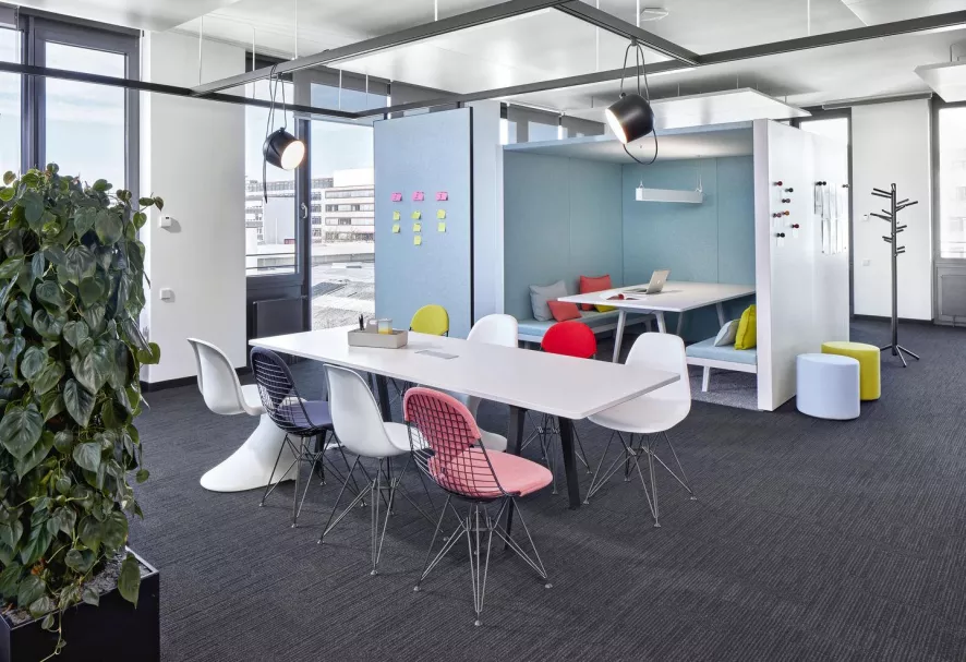 Vitra Eames DSR Stoel Verchroomd Onderstel, Graniet Grijs 9 Vitra Eames DSR Stoel Verchroomd Onderstel, Graniet Grijs - Afbeelding 9