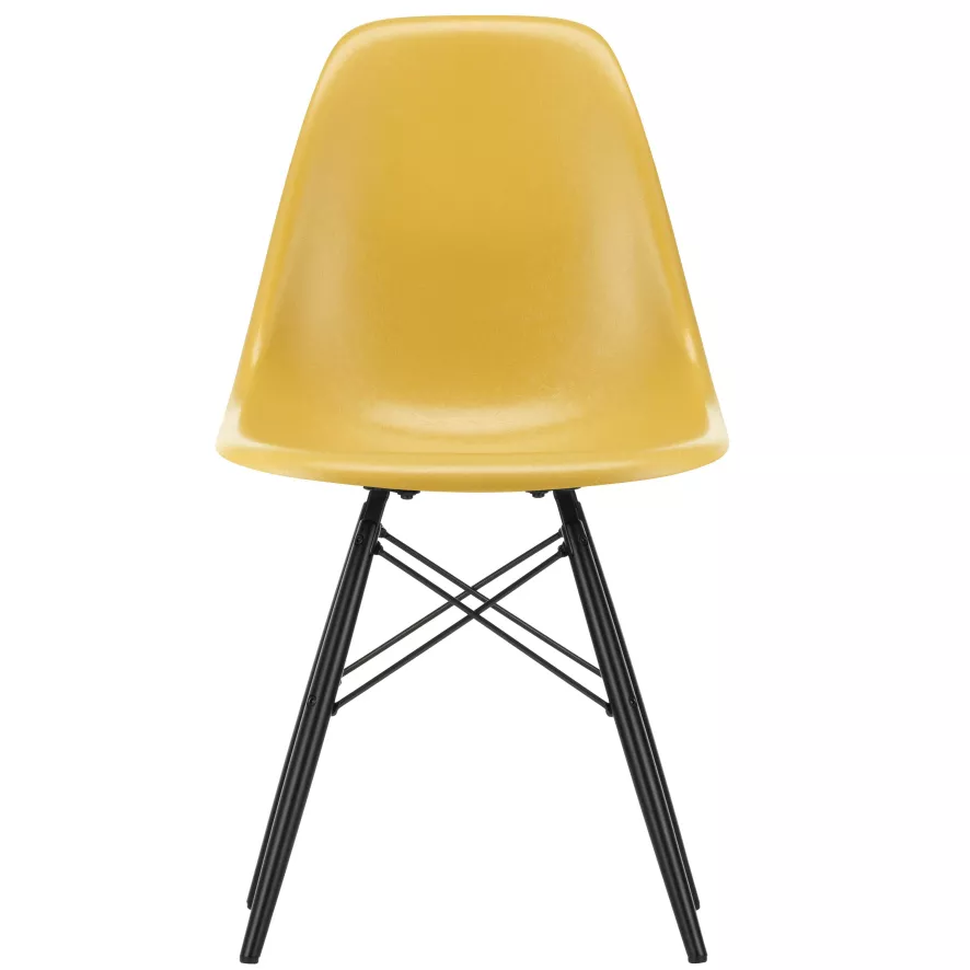 Vitra Eames DSW Fiberglass Stoel Esdoorn Zwart, Classic Red 2 Vitra Eames DSW Fiberglass Stoel Esdoorn Zwart, Classic Red - Afbeelding 2
