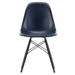 Vitra Eames DSW Fiberglass Stoel Esdoorn Zwart, Navy Blue