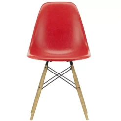 Vitra Eames DSW Fiberglass Stoel Essen Honing, Classic Red