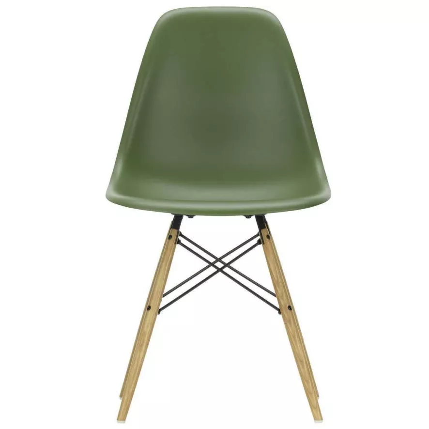 Vitra Eames DSW Stoel Geelachtig Esdoorn Onderstel, Forest 1 Vitra Eames DSW Stoel Geelachtig Esdoorn Onderstel, Forest
