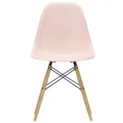 Vitra Eames DSW Stoel Geelachtig Esdoorn Onderstel, Zacht Rose