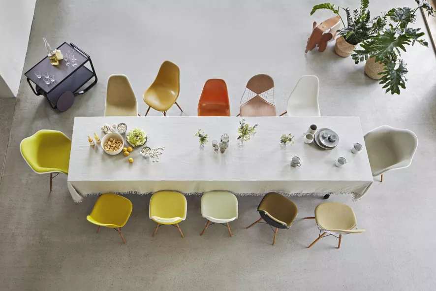 Vitra Eames DSW Stoel Geelachtig Esdoorn Onderstel, Forest 3 Vitra Eames DSW Stoel Geelachtig Esdoorn Onderstel, Forest - Afbeelding 3