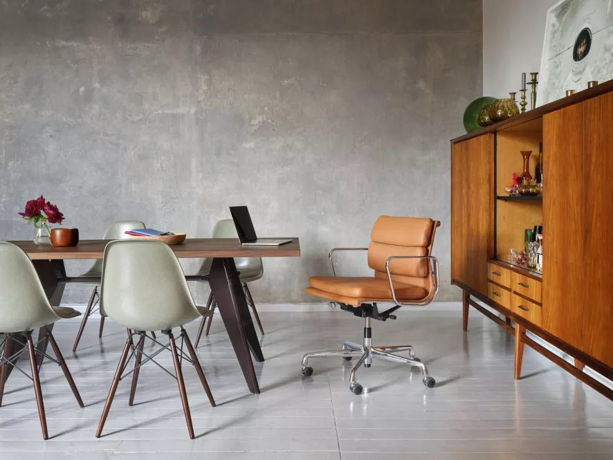 Vitra Eames DSW Stoel Donker Esdoorn Onderstel, Rusty Orange 6 Vitra Eames DSW Stoel Donker Esdoorn Onderstel, Rusty Orange - Afbeelding 6