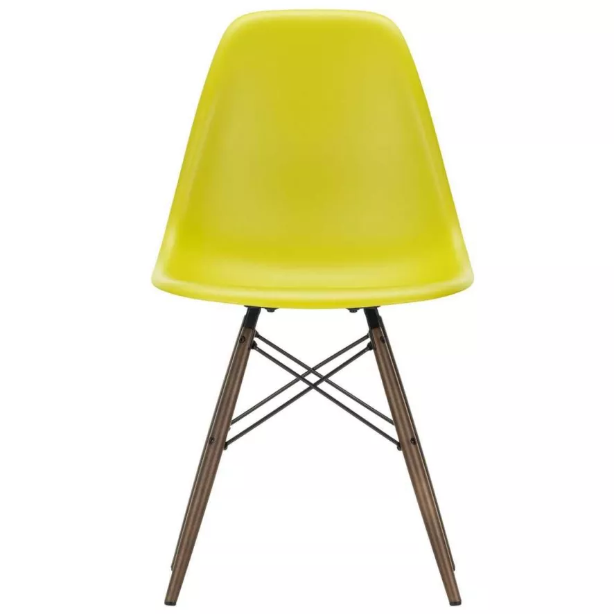 Vitra Eames DSW Stoel Donker Esdoorn Onderstel, Rusty Orange 2 Vitra Eames DSW Stoel Donker Esdoorn Onderstel, Rusty Orange - Afbeelding 2