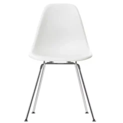 Vitra Eames DSX Stoel Verchroomd Onderstel, Wit
