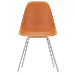 Vitra Eames DSX Stoel Verchroomd Onderstel, Rusty Orange