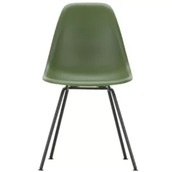 Vitra Eames DSX Stoel Zwart Gepoedercoat Onderstel, Forest