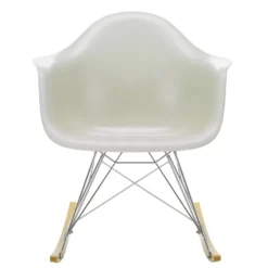 Vitra Eames RAR Fiberglass Schommelstoel Esdoorn Goud, Parchment