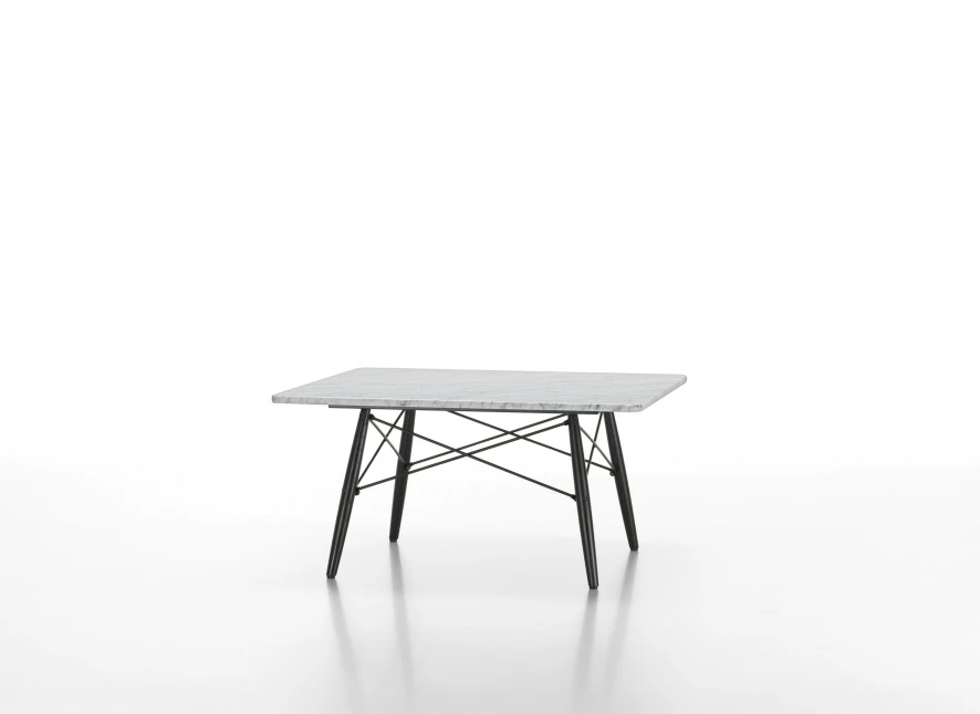 Vitra Eames Coffee Salontafel Vierkant Wit Marmer 5 Vitra Eames Coffee Salontafel Vierkant Wit Marmer - Afbeelding 5