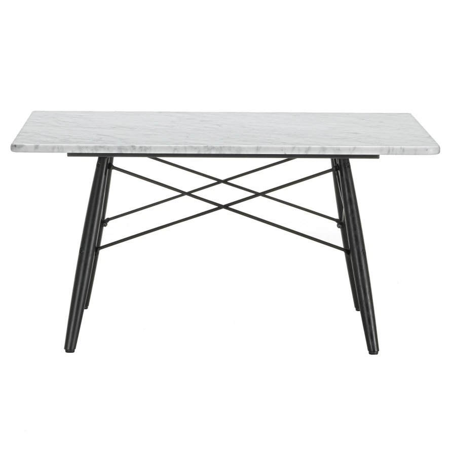Vitra Eames Coffee Salontafel Vierkant Wit Marmer 2 Vitra Eames Coffee Salontafel Vierkant Wit Marmer - Afbeelding 2