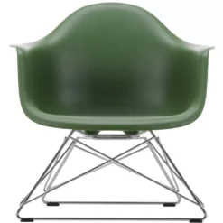 Vitra Eames LAR Loungestoel Verchroomd Onderstel, Forest