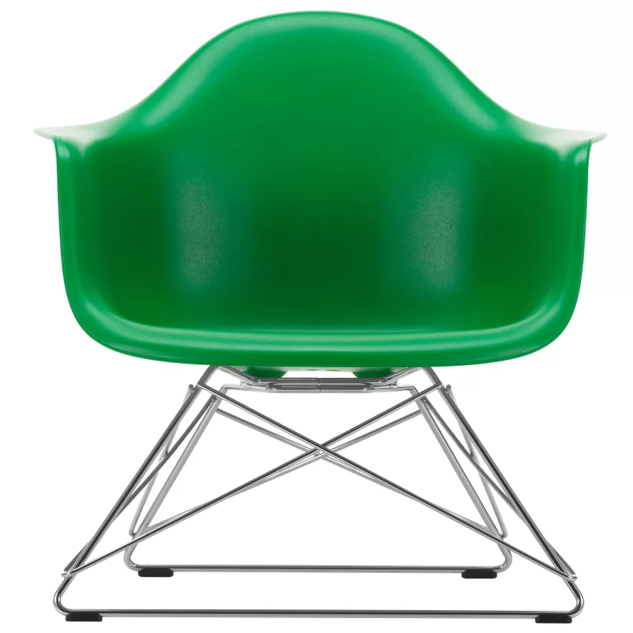 Vitra Eames LAR Loungestoel Verchroomd Onderstel, Zeeblauw 2 Vitra Eames LAR Loungestoel Verchroomd Onderstel, Zeeblauw - Afbeelding 2