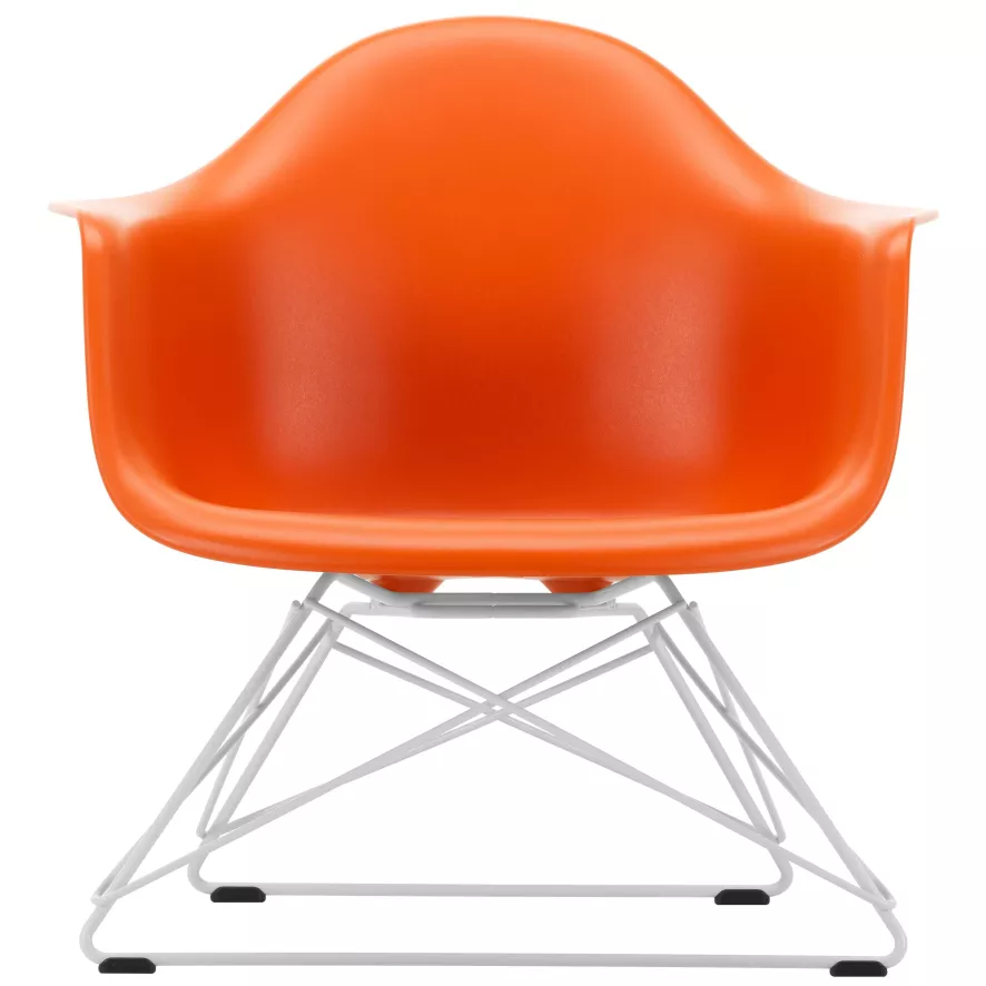 Vitra Eames LAR Loungestoel Wit Onderstel, Wit 2 Vitra Eames LAR Loungestoel Wit Onderstel, Wit - Afbeelding 2