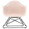 Vitra Eames LAR Loungestoel Zwart Onderstel, Zacht Rose